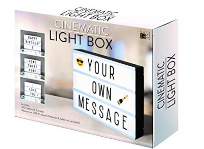 A4 cinematográfica – caja de luz señal con letras y Emojis para fiestas, bodas, promoción, bebé hitos