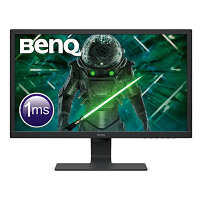 BenQ GL2480 – Monitor Gaming de 24″ FullHD (1920×1080, 1ms, 75Hz, HDMI, DVI-D, VGA, Eye-Care, Flicker-free, Low Blue Light, Sensor Brillo Inteligente, antireflejos- Color Negro