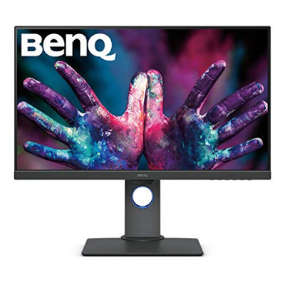 BenQ PD2700U – Monitor Profesional para diseñadores de 27' 4K UHD (3840×2160, 16:9, IPS, 100%Rec.709, SRGB, CAD/CAM, HDMI, DP, miniDP, DP Out, USB 3.1 x4, Altura ajustable, antireflejo) gris