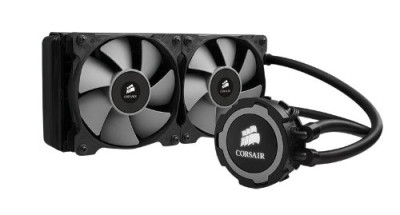 Corsair Hydro Series H105 – Sistema de Refrigeración Líquida (Radiador de 240 mm, dos SP120 PWM Ventilador, All-in-One Liquid CPU Cooler), Negro