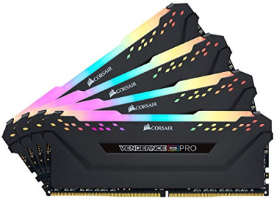 Corsair Vengeance RGB Pro 128GB – (4x32GBDDR4 3200 (PC4-25600C16 – Memoria de sobremesa, Color Negro