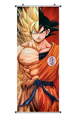 CosplayStudio Kakemono/Scroll Póster de Dragon Ball, 100 x 40 cm, Tema: Super Saiyajin