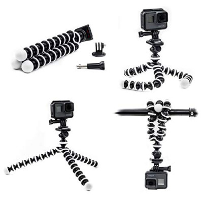 Digicharge – Cámara Trípode Soporte Flexible Octopus, Compatible con Camara de Accion GoPro Hero Akaso Crosstour Campark Fitfort Garmin VIRB Apeman Sony Camkong Kitvision Action CAM