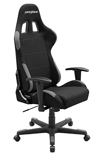 DXRacer Oh/FD01/NG F01 de NG Silla, Malla, Negro/Gris, Medium