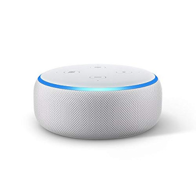 Echo Dot (3.ª generación) – Altavoz inteligente con Alexa, tela de color gris claro