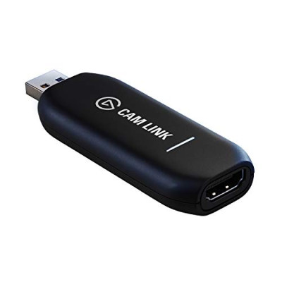 Elgato Cam Link 4K – transmite y graba con cámara de fotos o vídeo, 1080p60, 4K/30 fps, HDMI, USB 3.0, videollamadas, teletrabajo, Zoom, Teams