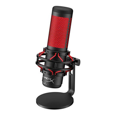 HyperX QuadCast – Table Microphone Negro, Rojo  Micrófono (Table Microphone, -36 dB, 20-20000 Hz, 16 bit, 48 kHz, Alámbrico)