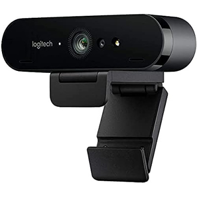 Logitech Brio Stream – Webcam, Streaming Full HD 1080p/60fps, Edición Streaming, Superrápida, Corrección de Iluminación HD, para Skype/Google Hangouts/FaceTime, Para Gaming, Portátil/PC/Mac, Color Negro