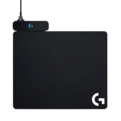 Logitech G Powerplay – Alfombrilla de Carga Inalámbrica, Compatible con Ratón Gaming Inalámbrico G PRO/G903/G703/G502 Lightspeed, Negro