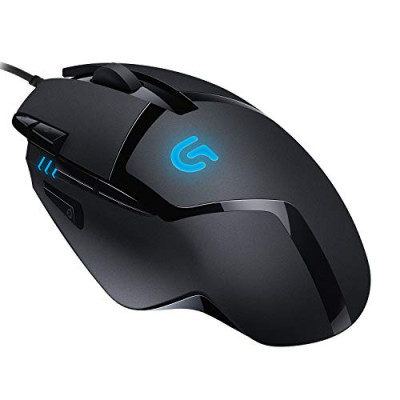 Logitech G402 Hyperion Fury – Ratón Gaming con Cable, Seguimento Óptico 4,000 DPI, Peso Reducido, 8 Botones Programables, PC/Mac Negro