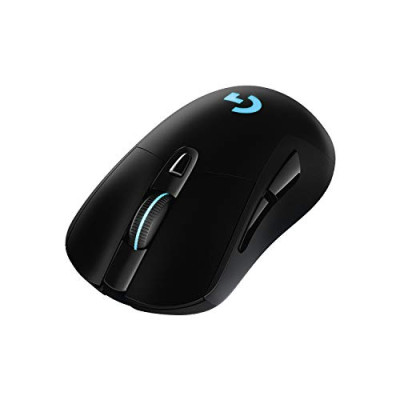 Logitech G703 LIGHTSPEED – Ratón Gaming Inalámbrico, Captor HERO 25K, 25,600 DPI, Pesos Ajustables, 6 Botones Programables, Memoría Integrada, POWERPLAY-compatibile, PC, Mac, Negro, Embalaje Europeo