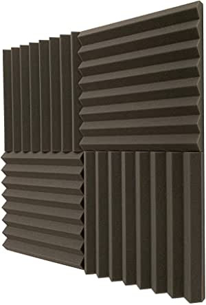 Lote de 24 planchas de espuma acústica (305 mm, 0,60 NRC)