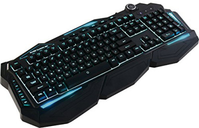 Mars Gaming MK3 – Teclado híbrido-mecánico gaming, español para PC, USB, negro