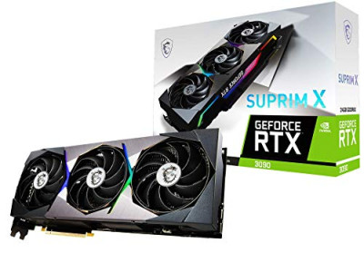 MSI GeForce RTX 3090 SUPRIM X 24G – Tarjeta gráfica Enthusiast (PCI-E Gen 4, 24 GB GDDR6X, Boost: 1860 MHz )