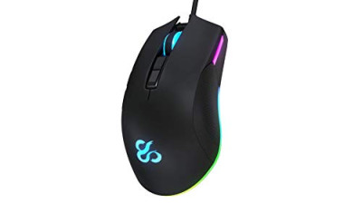 Newskill EOS – Ratón para Gaming RGB (10 perfiles configurables por el Usuario según el Modo de iluminación) Profesional (Sensor óptico 16000 dpi) Color Negro