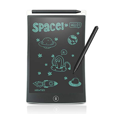 NEWYES – Tableta de Escritura LCD 8.5 Pulgadas, Pizarra Digital, Tablet para Niños (8.5' Blanco)