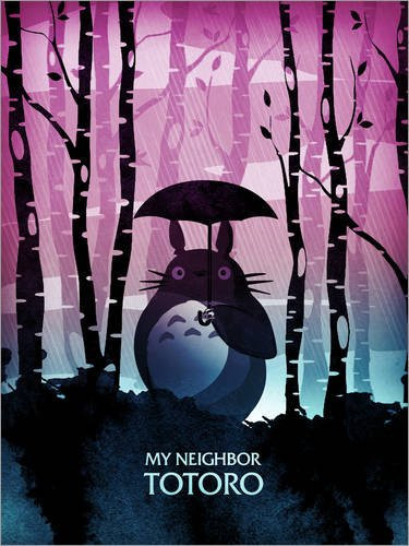Póster 30 x 40 cm: My Neighbor Totoro de Albert Cagnef – impresión artística, Nuevo póster artístico