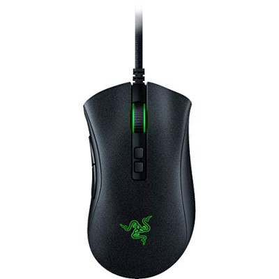 Razer DeathAdder V2 – Ratón para Juegos USB con Cable con Comodidad Ergonómica, Interruptores Ópticos, Enfoque Óptico + Sensor de 20 K, Cable Speedflex, Memoria Integrada, Programable