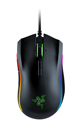Razer Mamba Elite – Ratón para juegos , Ratón Gaming con 9 botones mecánicos programables, sensor óptico con 16.000 ppp e iluminación Chroma RGB, Negro