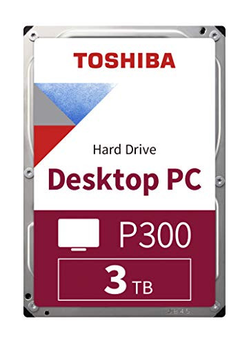 TOSHIBA P300 Disco duro interno 3 TB – 3,5″ (pulgadas– Disco duro SATA (HDD– 7200 RPM – 6 GB/s – Para juegos, ordenadores, equipos de escritorio, estaciones de trabajo y más