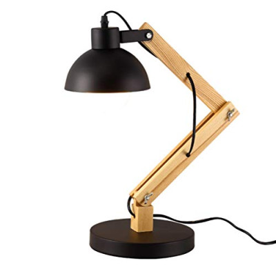 YLLTD Mesa Plegable de Madera Ojo - Que cuida/Escritorio/Lámpara para Aprender/Lectura/cabecera/Dormitorio, sobremesa Plug-in luz nórdica de la Noche